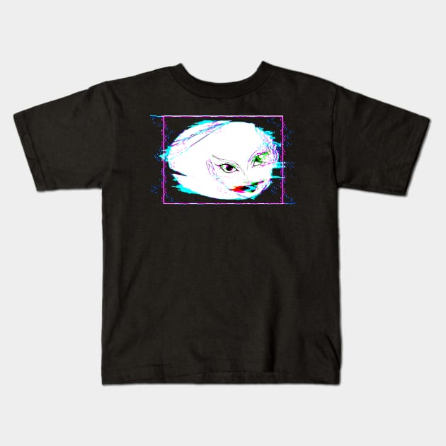 Beautiful Silene Glitch Kids T-Shirt by RAdesigns